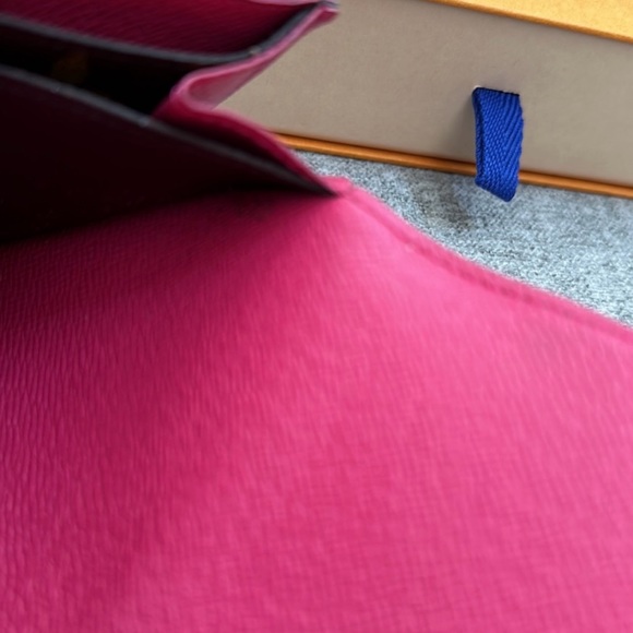 Louis Vuitton Long Wallet Portefeuille Emilie Brown Monogram with Pink Accents - Picture 11 of 13